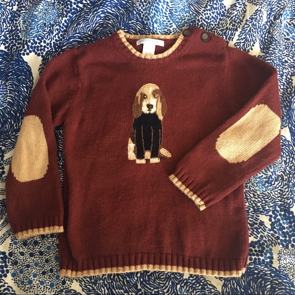 Janie and Jack Doggie Holiday sweater